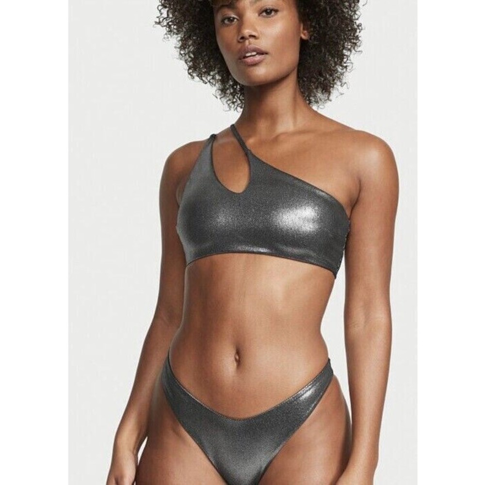 New Victoria's Secret Swim Cut out One-Shoulder asymmetrical Bikini Top Size S